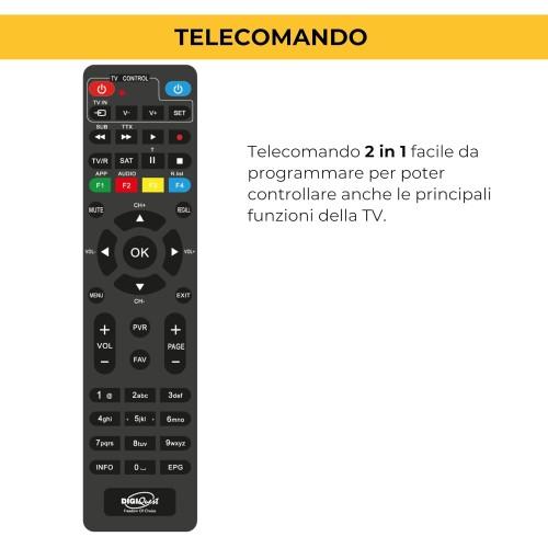 TIVUSAT DIGIQUEST Q30 CLASSIC HD Satellite TV Receiver PVR + FREE PRE-ACTIVATED Tivusat HD SmartCard - Image 7